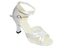 FeatherLite Dance Shoes Annabelle White Satin and Mesh