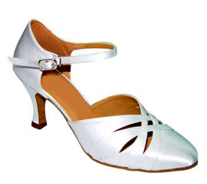 FeatherLite Dance Shoes Danielle White Satin