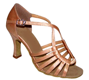 FeatherLite Dance Shoes Linda, Tan Satin