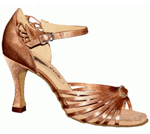 FeatherLite Dance Shoes 12027-55, Tan Satin
